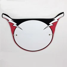 Haro-Style Lighting Bolt Pro Plate BMX Number Plate