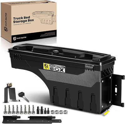 Passenger Side Truck Bed Storage Tool Box Lockable Fits 2019-2023 Chevrolet Silv