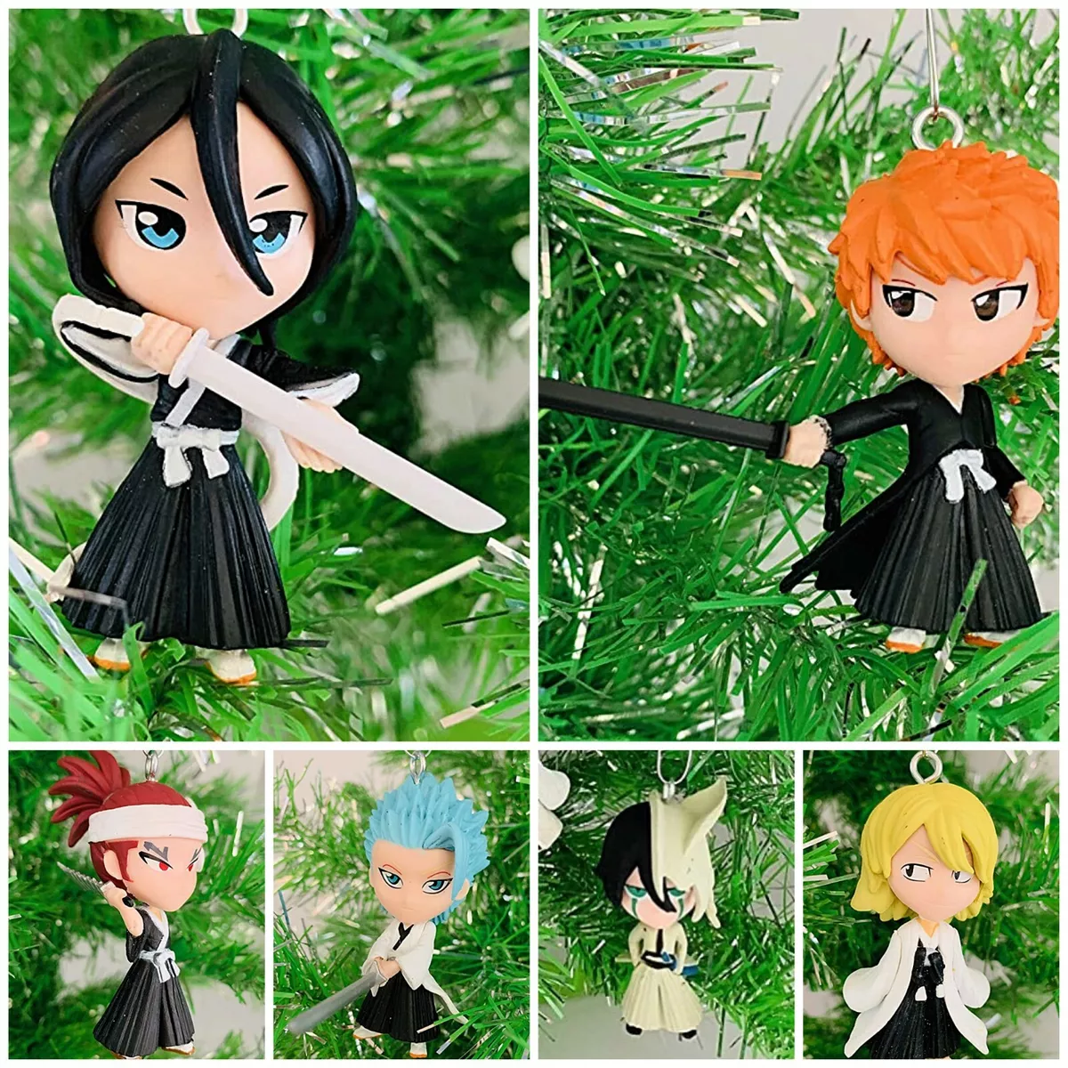 Bleach Anime Christmas Ornaments 6 Figures