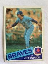 1985 Topps Baseball Card #602 Jeff Dedmon Atlanta Braves Nm Free Shipping!