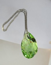 Swarovski Crystal Peridot Pear 8721 Suncatcher/ Ornament; 2 Sizes: 28mm or 38mm