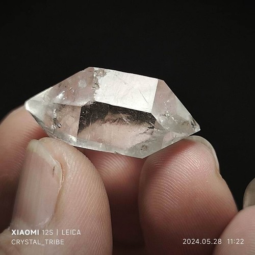 7g Natural Herkimer Diamond Quartz Crystal Double Terminating Healing 4626 - Picture 11 of 18
