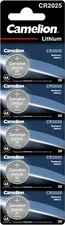 5 x Camelion lithium coin cell CR2025 2025 3V (1 x 5 blister)