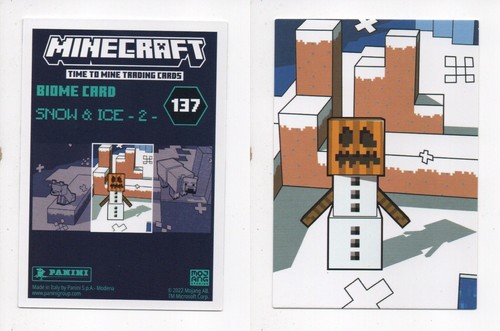 2022 Panini Minecraft Time to Mine BIOME Cards Choose Your Trading Card/s - Picture 3 of 17