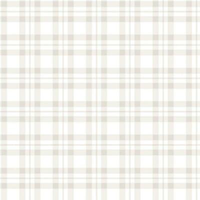 G78394 - Tiny Tots 2 Plaid Greige Galerie Wallpaper