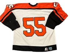 Philadelphia Flyers Jersey XL Ulf Samuelsson Starter Mens Vintage White 