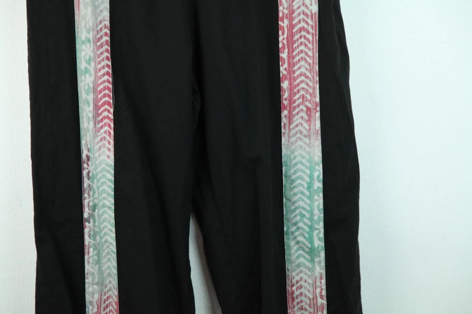 Sacred Threads M L Pull On Crop Pants Boho Festival Hippy Cotton Beach Resort - Image 3 of 4