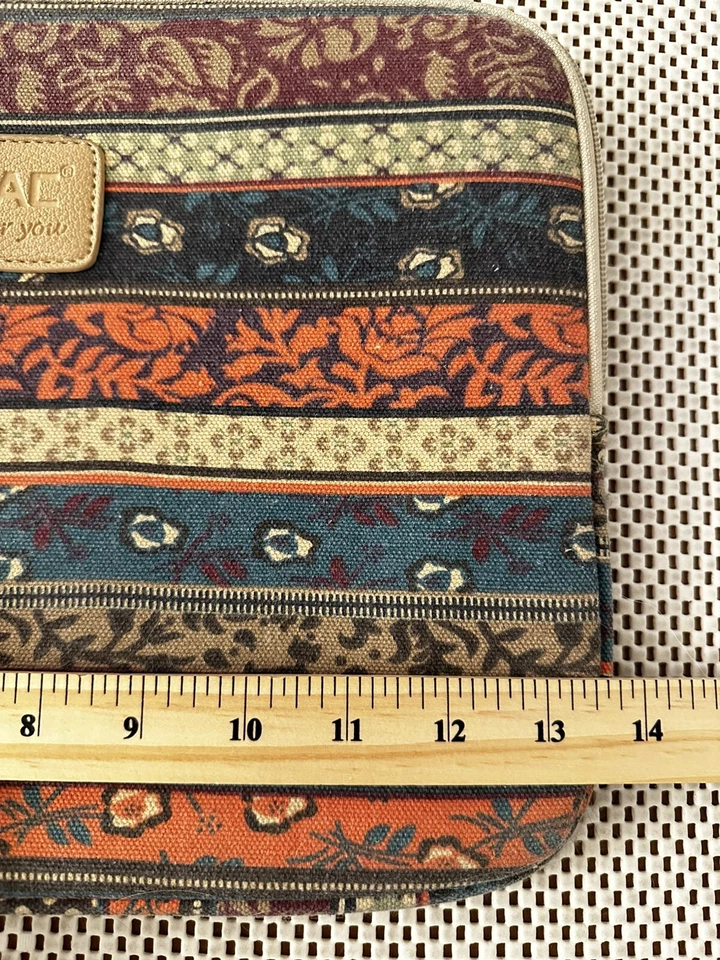 Kinmac Laptop Sleeve Boho Floral For Tablet Zip Closure Padded Hippie - Image 4 of 4