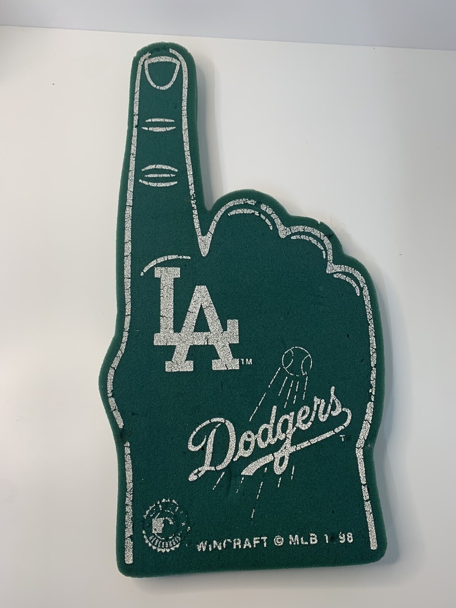 [未使用]Dodgers 応援フィンガー LA DODGERS #1 Fan GREEN Foam Finger Souvenir 1998 WINCRAFT