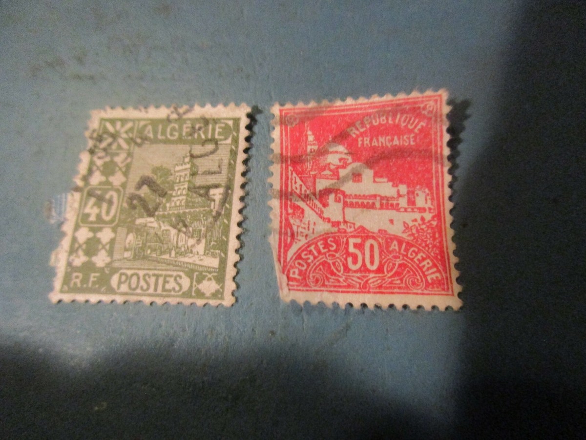 Stamps - French Algeria - 1926 40c & 1940 50c | eBay
