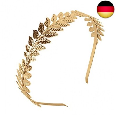Römische Göttin Haarreif, XCOZU Damen Haarband Gold Kopfschmuck Braut, Mädchen L