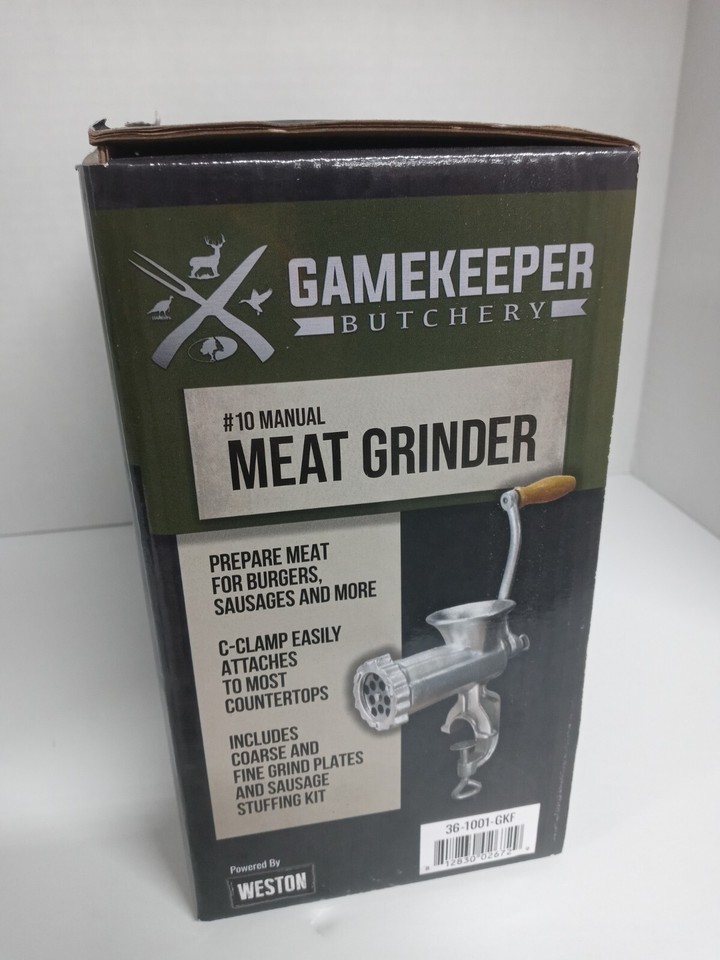 Weston 10 Manual Meat Grinder and Sausage Stuffer Gamekeeper Deer (New