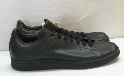 E1/301# Adidas Herren STAN SMITH SCHUHE schwarz Größe UK 9