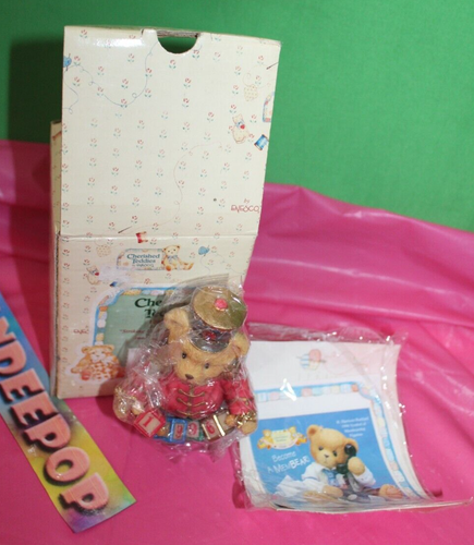 Cherished Teddies Jeffrey Striking Up Another Year 1996 Figurine In Box Numbered - Picture 2 of 18