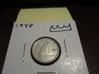 1948 - Silver - Canadian dime - Canada 10 cents