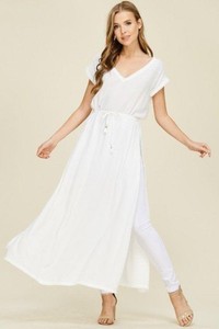 white grecian maxi dress