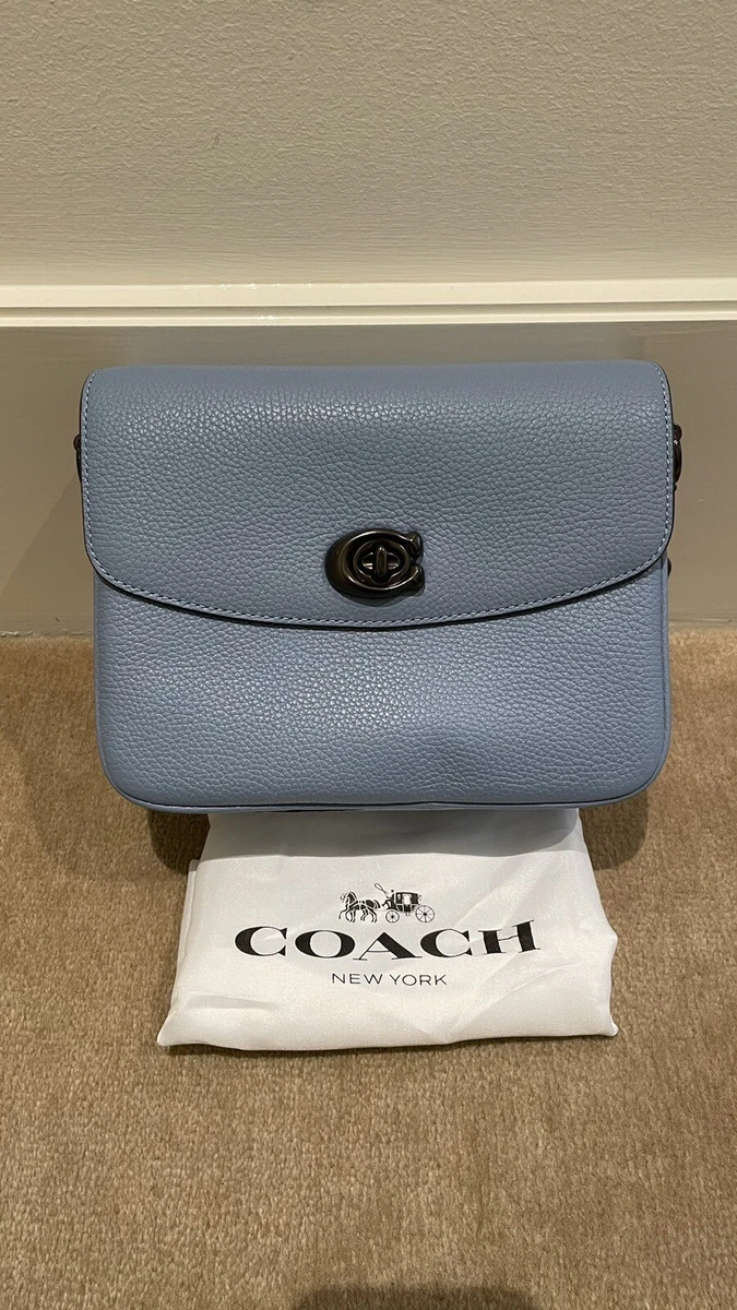 Coach Cassie 19 Azure Leather Crossbody 4 Straps New | eBay