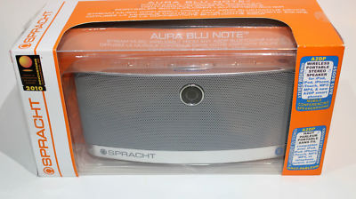Spracht Aura BluNote tragbares kabelloses Lautsprechersystem mit Bluetooth A2DP Stream