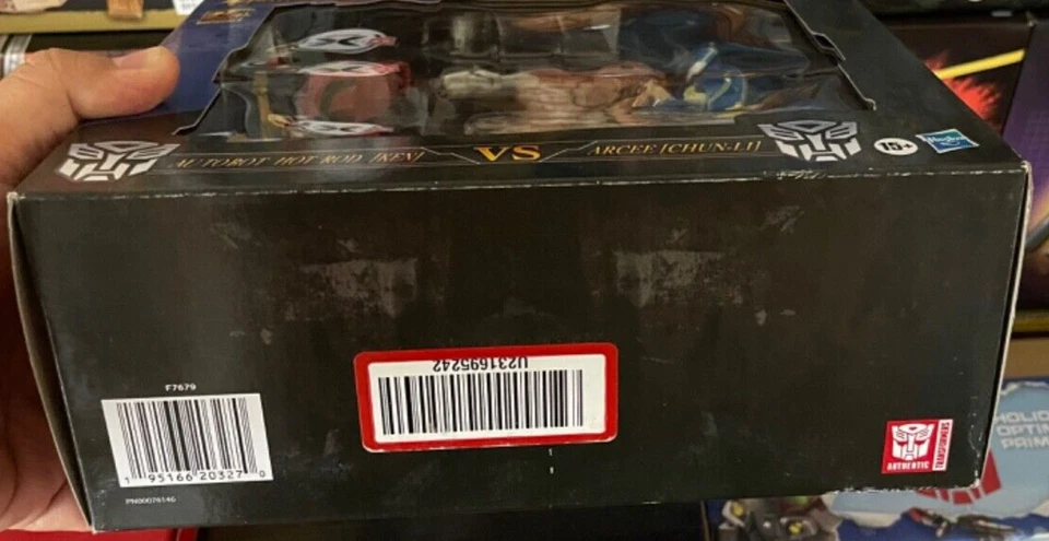 Juego de figuras STREET FIGHTER II X TRANSFORMERS Autobot Hot Rod KEN VS Arcee Chun Li Foto 2 de 4