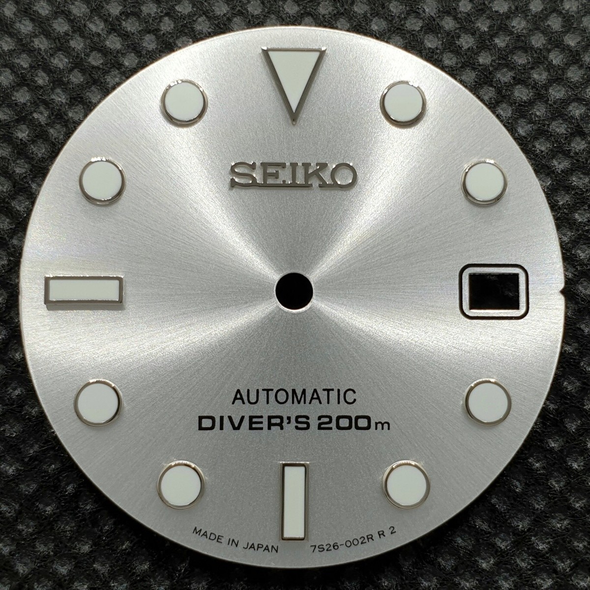 New DIVERS Dial Date Sunburst Silver for NH35 7S26 4R36 NH36 4R35 