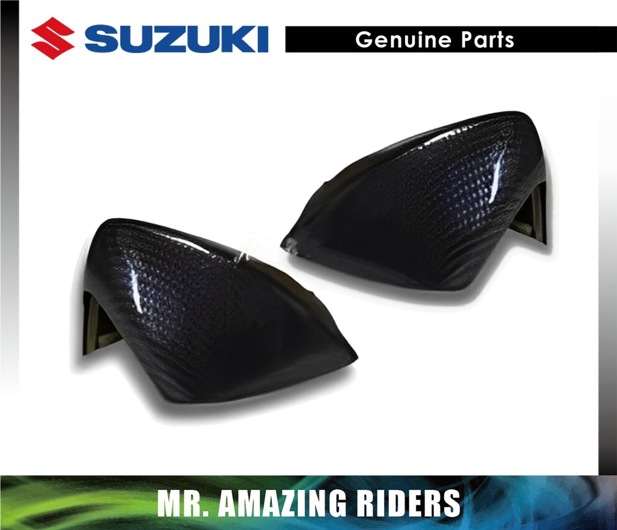 SUZUKI OEM 2022 HAYABUSA GSX1300R CARBON FIBER MIRROR COVERS 99134