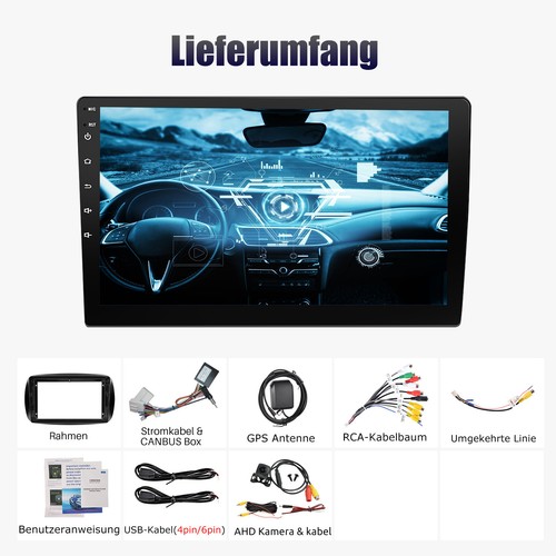 Für Smart Forfour Fortwo 453 Autoradio 2+64G Android 13 Carplay GPS WIFI RDS KAM - Bild 14 von 14