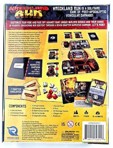Wreckland Run Base Game + Fallout Expansion Pack Bundle Kickstarter NEW SEALED! - Picture 3 of 9