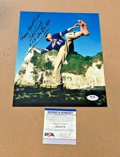 JOE BERTON SIGNED 8X10 THE CURIOUS CASE OF SIDD FINCH PSA/DNA NEW YORK METS