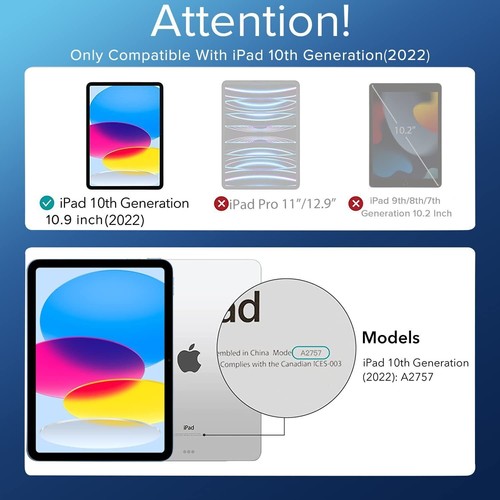 Design Cover für iPad 10./11. Gen (A16) 2025-Modell 10.9"/11" Case Schutz Hülle - Afbeelding 31 van 33