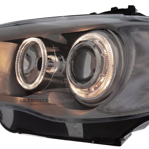 BMW E82 Headlights 2007-2014 Twin Angel Eye Halo Headlamps Projector Upgrade - Picture 8 of 13