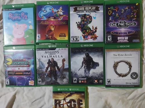 Xbox One Game Lot 9 games Genesis Classics Rare Replay My friend Peppa Pig