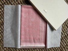 Rolex Watch VIP Silk Cashmere Scarf pink