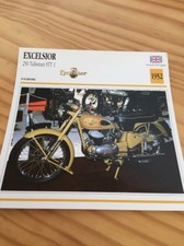 Excelsior 250 Talisman STT1 1952 Motorcycle Card Collection Atlas UK