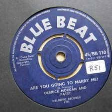 DERRICK MORGAN AND PATSY Are You Going To Marry Me? / Troubles UK 7