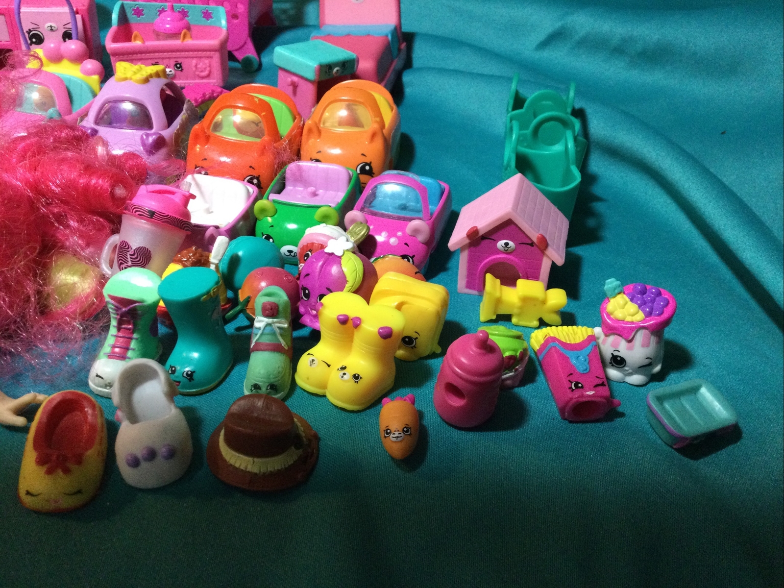 Shopkins 6&rdquo; Shoppies Dolls Lot With Furniture  And Accessories~80 + Pieces