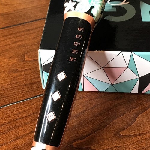 Calista Triangle Pro+ Heated Detailer Brush "Blue Floral w/ Rose Gold" - Picture 6 of 12