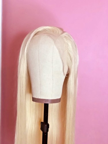 12A Luxury Straight #613 Russian Blonde Pre Plucked Full Lace Human Hair Wig - Picture 5 of 12