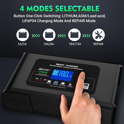 36V Golf cart Charger 18-Amp Smart Charger with Powerwise Plug 36V 18Amp/48V 13A - Picture 6 of 9