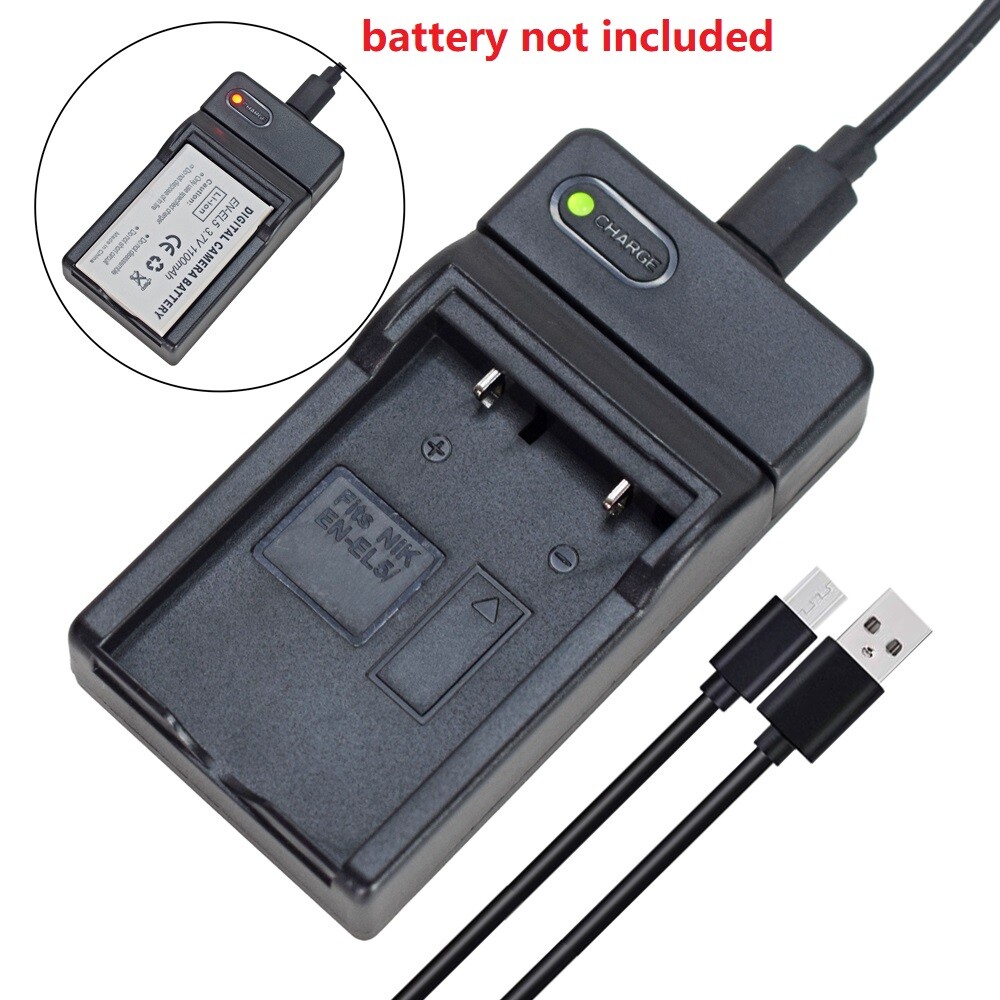 Slim EN-EL5 Battery Charger For Nikon Coolpix P500 P510 P520 P530