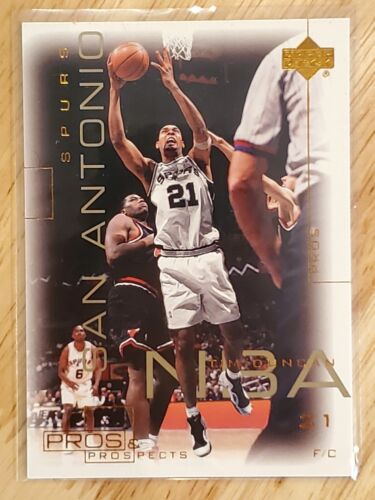 TIM DUNCAN 2000-01 UPPER DECK PROS & PROSPECTS BASKETBALL CARD #73 SPURS NBA HOF - Picture 1 of 1