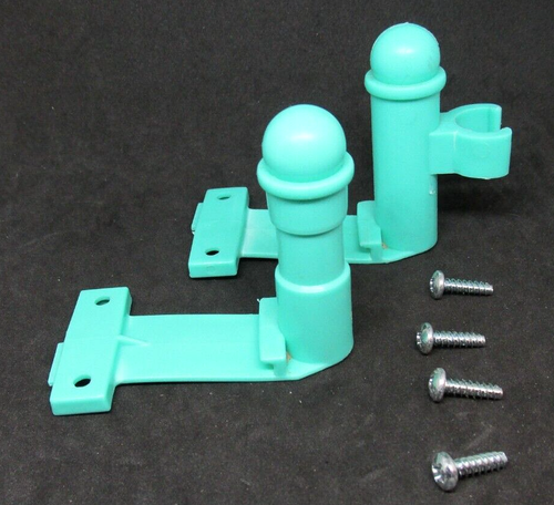 FP Little People 2002 Sweet Sounds Home RICAMBIO 2 PALO RECINZIONE VERDE ACQUA & 4 VITI - Foto 3 di 4