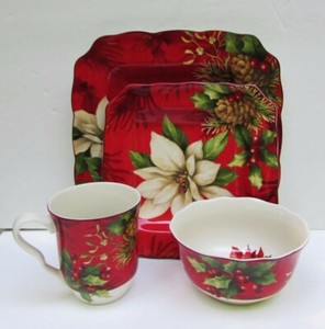 222-Fifth-Poinsettia-Holly-Christmas-4-Piece-Place-Setting