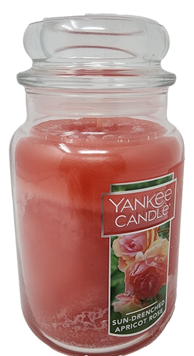 Yankee Candle Sun Drenched Apricot Rose Large Jar 22 oz Classic RARE - Bild 8 von 11
