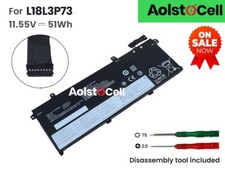 L18L3P73 Battery For Lenovo ThinkPad T490 T495 P43S T14 1st Gen NEW