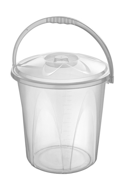 Large 20l Clear Plastic Bucket With Lid Carry Handle Storage Large 20l Clear Plastic Bucket With Lid Carry Handle Storage Container Caddy Be