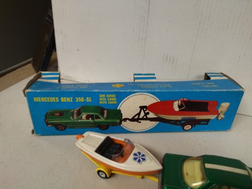 MERCEDES-BENZ 350 SL VERDE + CANOA 1:37 GUISVAL (MERCEDES-BENZ) JOAL 151 - Imagen 8 de 10