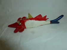 Vintage 5-1/2 Inch Wood Unsigned Unique Ice Spearing Decoy  Lot J-264