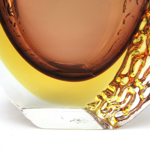 Mandruzzato Glas Vase Venetian Glass Murano Vintage Design Italy Retro Cool - Picture 5 of 6