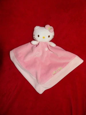 Doudou Sanrio Chat Grelot Hello Kitty Rose Intérieur Rayé - Photo 1/3