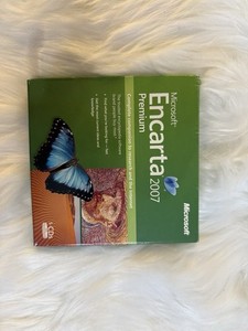 Microsoft Encarta Premium 2007 Package 4 CDs Box